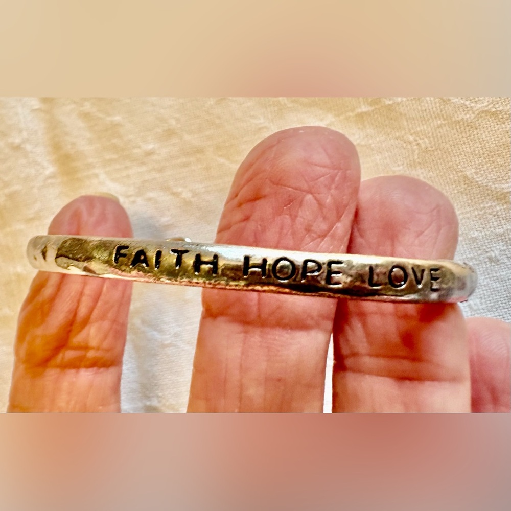 Silver Charm Bangle Bracelet - Picture 5 of 6